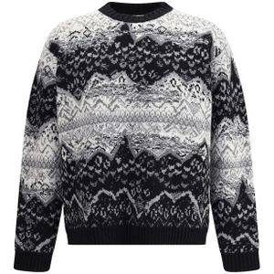 Gemusterd Crew Neck Trui
