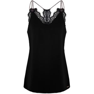 Armani Exchange - Racerback - Zijden Top - Zwart - Dames