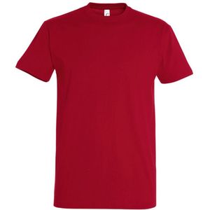 SOLS Heren Keizerlijke Zwaargewicht T-Shirt Met Korte Mouwen (Tango Rood) - Maat 2XL