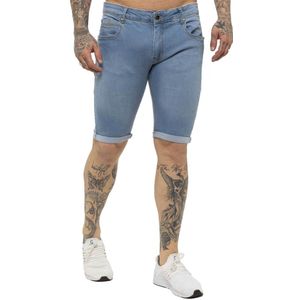 Kruze By Enzo | Heren Skinny Fit Denim Shorts - Maat 30 (Taille)