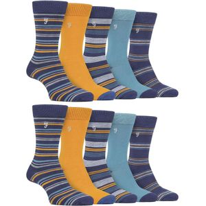 Heren 10 paar multi-pack heldere bamboosokken