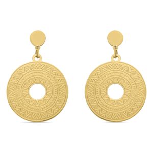 Luxenter oorbellen afgewerkt in 18K geel goud - Thata