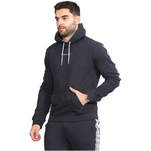 Gant Heren Pullover Gestreepte Hoodie - Maat S