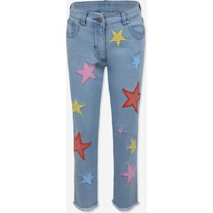 Meisjes Star Mom Jeans in Blauw