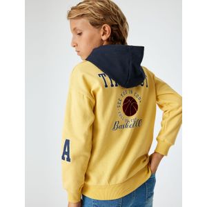 Koton Sweatshirt  navy / donkerbruin / geel