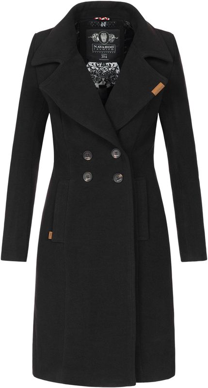 Navahoo - Wooly - Dames Trenchcoat - Premium Wintermantel - Elegante Pasvorm