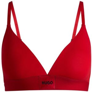 HUGO - Signature Bh - Rood - Stretchjersey - Biologisch Katoen
