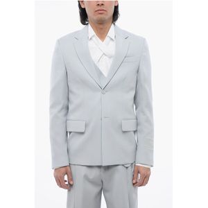 Relax Fit Blazer met klepzakken in lichtblauw