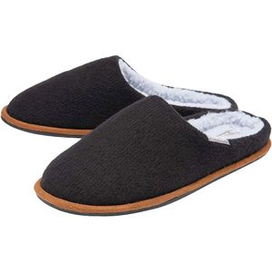 Heren Pluche Gevoerde Instapslippers Met Geheugenfoamsol