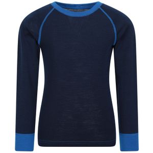 Mountain Warehouse Kinder/Kids Merino II Ronde Hals Base Layer Top (Blauw)