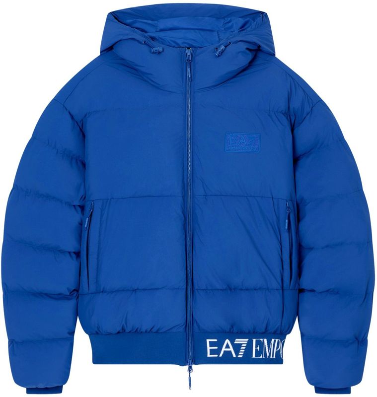 EA7 - Gewatteerde Herenjas - Met Capuchon - Stedelijke Mode