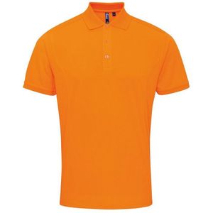 Premier Heren Coolchecker Pique Poloshirt (Neon Oranje)