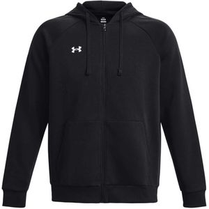 Under Armour Volwassen unisex Rival Fleece Full Zip Hoodie (Zwart)