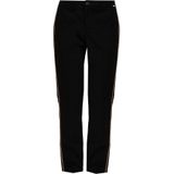Liu Jo - Animal Print Slim-Fit Broek - Zwart - Dames - Polyester