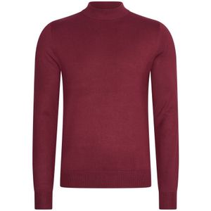 Mario Russo Sweaters Turtle Neck Trui Bordeaux Rood - Maat 3XL
