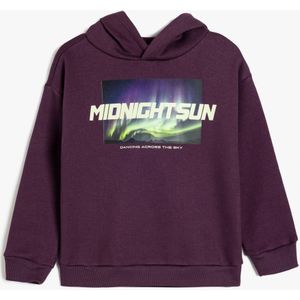 Koton SWEATSHIRTS Capuchon kraag Met drukwerk Sweatshirt