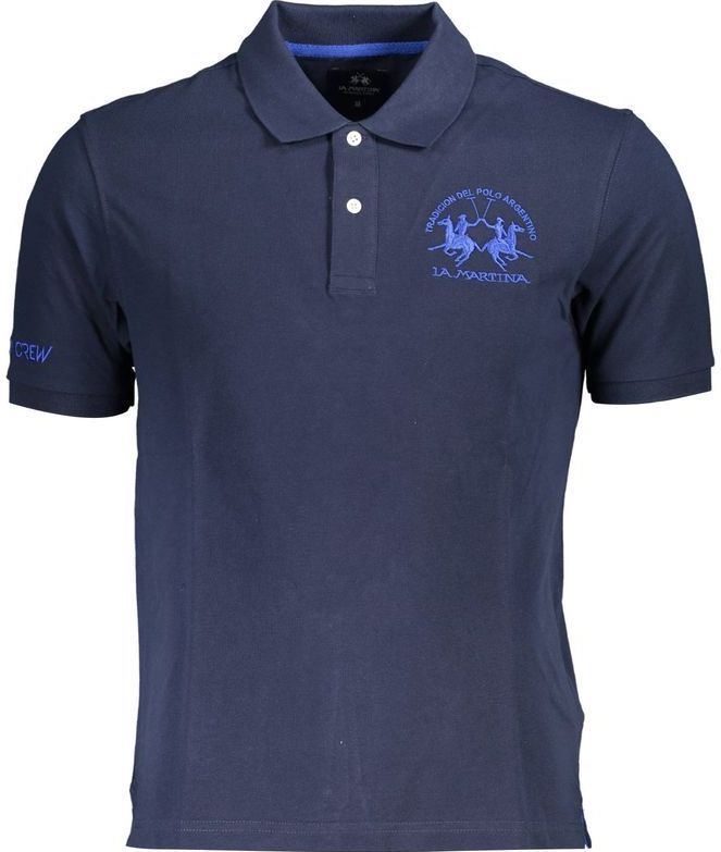 La Martina - Poloshirt - Blauw - Katoen