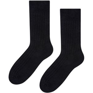 Steven - Heren Alpaca Wol Sokken - 1 Paar Warme Gebreide Boot Sokken voor Winter - Zwart