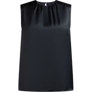 Dreimaster - Blouse - Zwart - Korte Mouwen