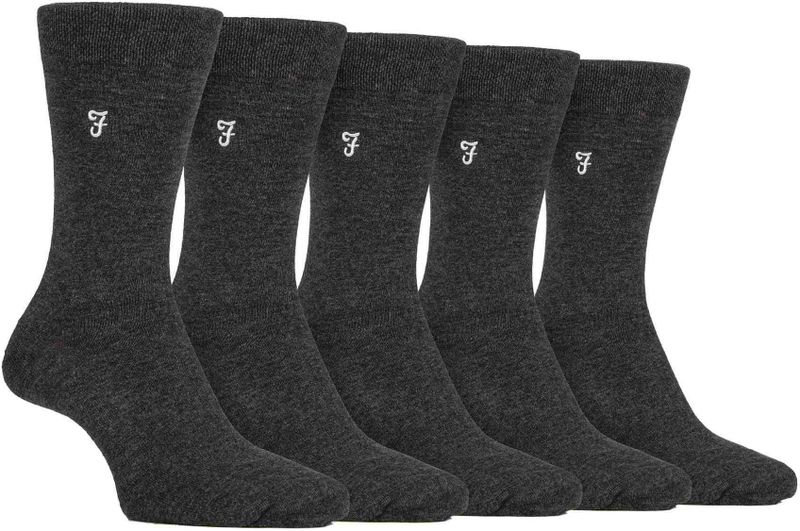 5-Pack Heren Bamboo Felgekleurde Gestreepte Sokken