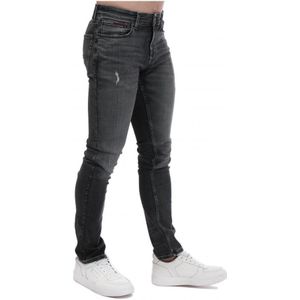 Tommy Hilfiger Scanton Slimfit Jeans Voor Heren, Zwart - Maat 28 Normaal