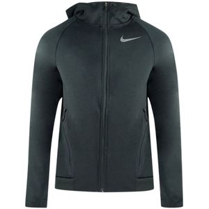 Nike Swoosh-logo zwarte hoodie met rits