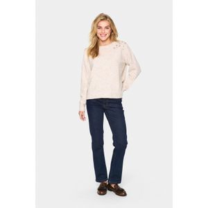 Pullover - Cream - Regular Fit - Lange Mouwen