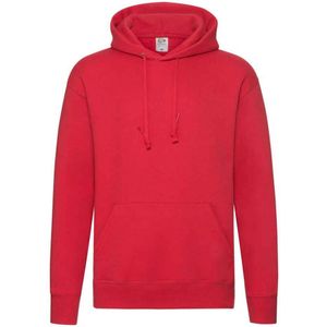 Fruit of the Loom Heren Premium Hoodie (Rood)