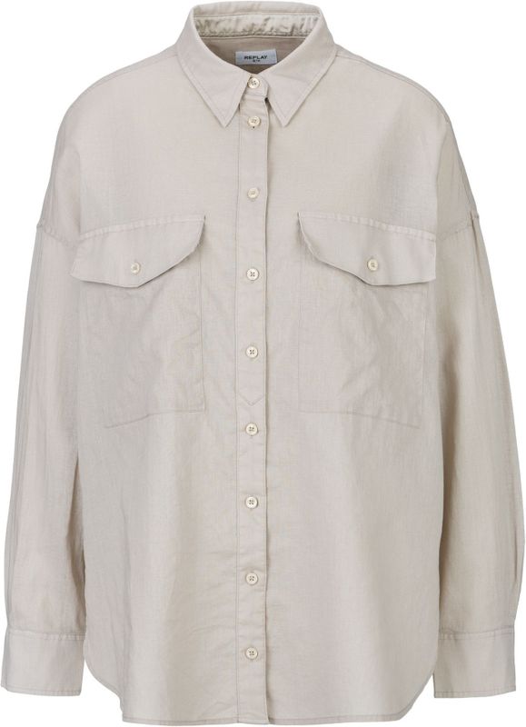 Replay - Linnenhemd - COTTON LINEN