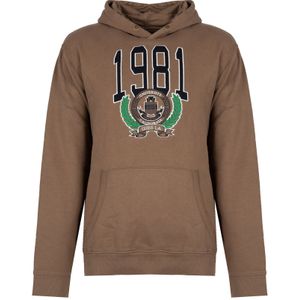 Guess - Klassieke Hoodie - Bruin - Katoen