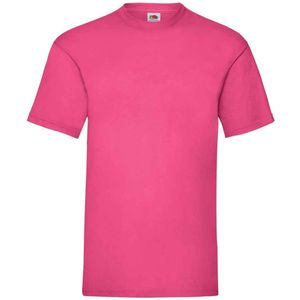 Fruit of the Loom Heren Valueweight T-Shirt (Fuchsia)