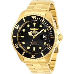 Invicta Pro Diver  28948 Heren Horloge - Automatisch Uurwerk - Roestvrij Staal met zwarte Wijzerplaat - 47mm