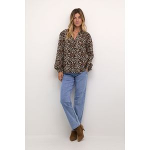 Overhemd met lang mouwen Regular fit Leopard Mix leopard