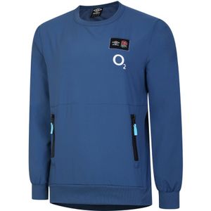 Engeland Rugby Heren 22/23 Umbro Woven Sweatshirt (Vaandrig Blauw) - Maat L