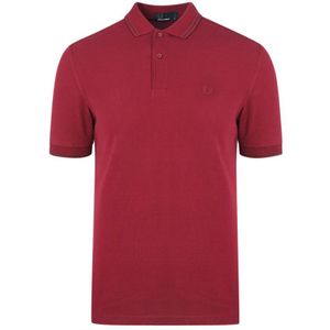 Fred Perry Twin Tipped M3600 A27 Dark Red Polo Shirt - Maat S