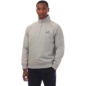 C.P. Company - Diagonaal Verhoogde Fleece - Sweater - Grijs