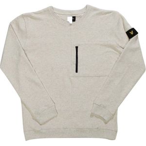 Boy's Lyle And Scott Zip Pocket Sweatshirt in Light Grey