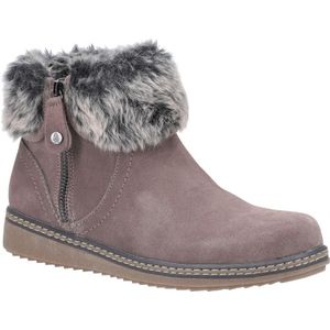 Hush Puppies Dames/dames Penny enkellaarsjes van suÃ¨de (Grijs)