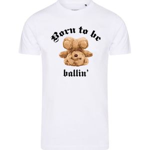 Ballin Est. 2013 Tee SS Born To Be Tee Wit