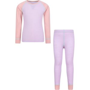 Mountain Warehouse Kinder/Kids Merino II Base Layer Set (Lila)