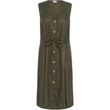 Kaffe - KANila - Blousejurk - Kaki - Knielengte - Mouwloos