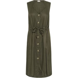 Kaffe - KANila - Blousejurk - Kaki - Knielengte - Mouwloos