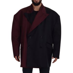 Dolce & Gabbana Bordeaux Polyester Dubbelzijdig Herenjasje