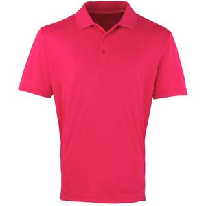 Premier Heren Coolchecker Pique Poloshirt (Heet Roze)