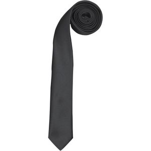 Premier Stropdas - Heren Slank Retro Work Tie (Pakket van 2) (Zwart)