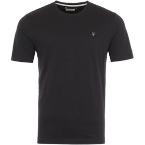 Farah - Eddie Crew - T-shirt - Zwart - 100% Katoen - Organisch