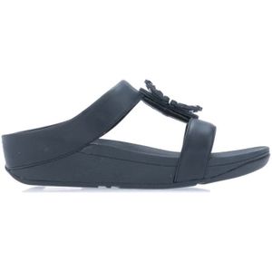 Fitflop Lulu Crystal-Circlet H-Bar Slide Sandals In Navy - Dames - Maat 38