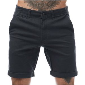 Men's Jack And Jones Fred Chino Shorts In Navy - Maat XL