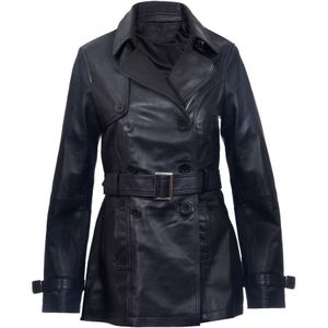 Halflange Trenchcoat - Lederen - Oakham - Dames