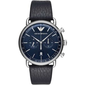 Emporio Armani Aviator Herenhorloge Blauw AR11105